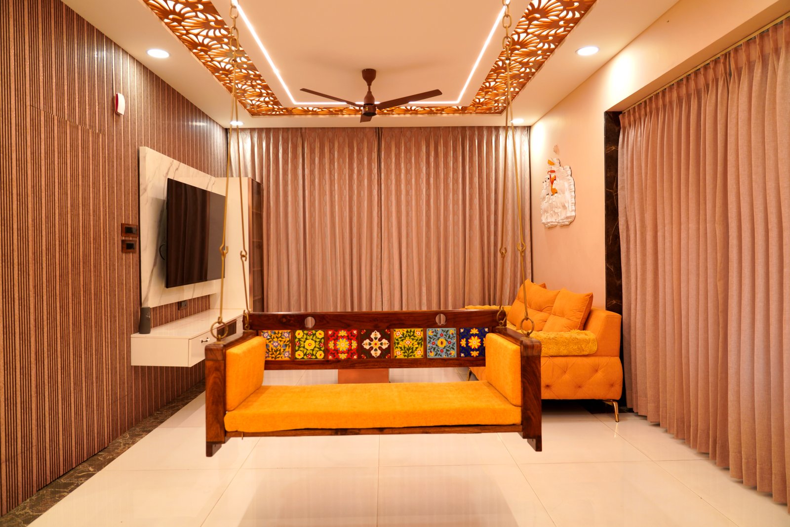 Tellapur Apartment Interior interior project by 5D Home Space